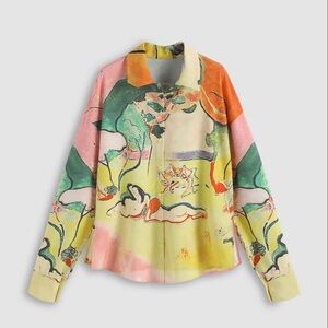 Multicolor Artistic Women’s Shirt